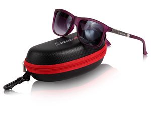 Loox Sonnenbrille Nerdbrille Herren Damen UV400, Modell wählen:lila