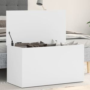 vidaXL Úložná komoda biela 84x42x46 cm Materiál drevo