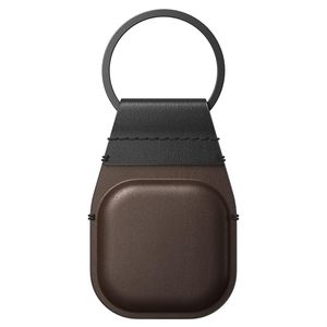Nomad Airtag Leather Keychain - Rustic Brown (Braun)