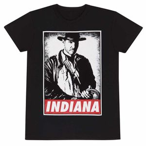 Indiana Jones - tričko "Indy" pro muže/dámy Unisex HE1535 (XXL) (černá)