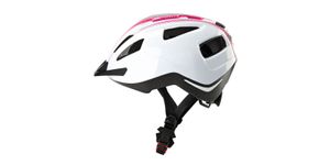 CRIVIT Fahrrad D H Helm mit Rücklicht weiß/rosa S/M Fahrradhelm