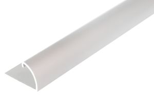 Alberts Abschlussprofil | Aluminium, silberfarbig eloxiert | 1000 x 24,5 x 13,5 mm