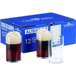 Gerd van Well Altbier sklenice na pivo 200 ml s plnicí linkou 12 kusů