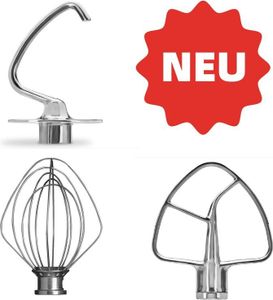 Fur KitchenAid 5KSM5TH3PSS Küchenmaschinen Zubehör-Set aus Edelstahl，Komplett aus Edelstahl gefertigt und spülmaschinenfest