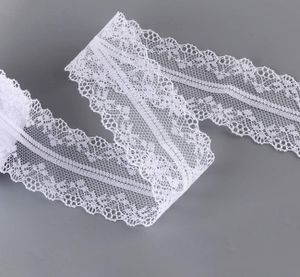 Spitzenbordüre Vintage Spitzenband Weiss Beige Vintage für Hochzeit Tischdeko Basteln Geschenkband (30M)