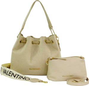 VALENTINO BAGS Pansy Bucket Bag: ECRU VALENTINO BAGS Pansy Bucket Bag: ECRU