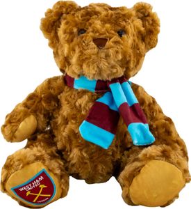 West Ham United FC - Plyšový medvěd "Classic", Soft Haptic TA11616 (jedna velikost) (hnědá/modrá/červené víno)