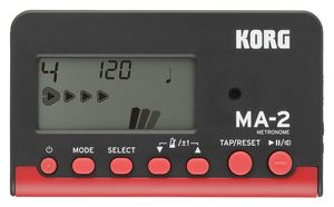 Korg MA-2-BK - digitales Metronom - schwarz/rot