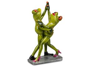 Formano Froschpaar Tanzpaar 18 cm Figur handbemalt Dekoration tanzendes Paar