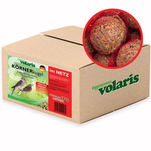 Eggersmann volaris 200 Stück Meisenknödel Protein mit Netz 18 kg | Körnerkugel für Wildvögel |Nährstoffreiches Ganzahresfutter für alle Vogelarten