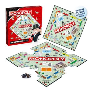 Monopoly No. 9 Original - puzzle hra 1000 dielikov s plagátom veľkosti 53 x 53 cm