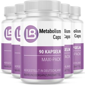 Liba Kapseln Original - Metabolism Caps - Kapseln mit Garcinia Cambogia Extrakt - 90 Kapseln pro Dose (5x)
