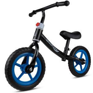 Detský bežecký bicykel čierno-modrý