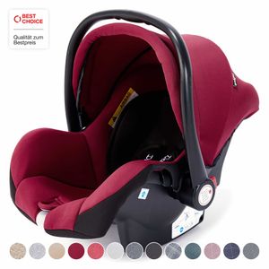 Daliya® Bebesafe Babyschale Gruppe 0+ Autoschale Babyautositz Autositz ( Bordeaux Rot )