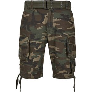 Brandit Herren Cargo-Shorts Savage Vintage Cargo Shorts BD2001 Camouflage Olive Camo L
