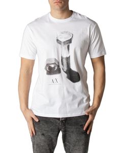 ARMANI EXCHANGE T-shirt Herren Baumwolle Weiß GR62753 - Größe: XS