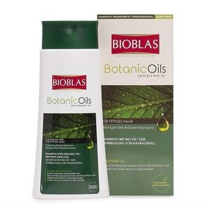 Bioblas Botanic Oils, Lorbeer Shampoo für fettiges Haar,Anti Haarausfall Shampoo