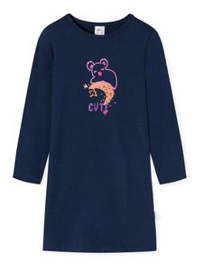 Schiesser Nacht-hemd schlafmode sleepwear Girls World dunkelblau 104