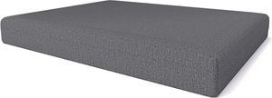Pillows24 - Palettenkissen mit abnehmbarem Bezug - Sitzkissen | Polster für Europaletten 120x80 Sofa - Wasserfest - Outdoor/Indoor | Dunkelgrau