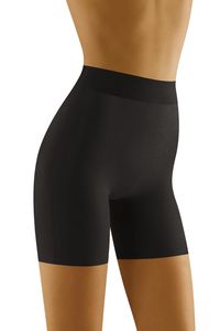 Wolbar wb410 dame taillenmieder shorts shapewear unterhose figurformend, schwarz, s