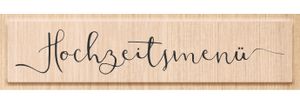 Holzstempel "Hochzeitsmenü"