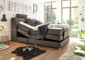 Designer Boxspringbett 120x200 ,,Emil´´ mit Bettkasten und Motor H2-H4 bis 130 KG