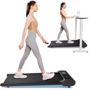 Bieżnia UREVO E3, wyświetlacz LED, ręczna regulacja nachylenia 40 dB, sterowanie APP, urządzenie do biegania w domu, maksymalna prędkość 6 km/h, 120 kg
