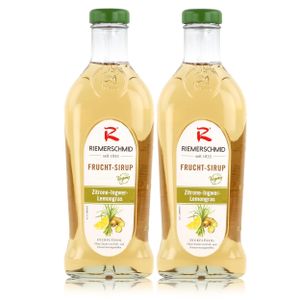 Riemerschmid Frucht-Sirup Zitrone-Ingwer-Lemongras 0,5L - Cocktails (2er Pack)
