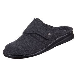 Finn Comfort Zams Herren Hausschuh in Anthrazit, Wechselfußbett, NEU - Haus - hüttenschuhe Herren Hausschuhe, Grau