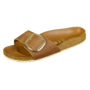 Birkenstock Damen Pantoletten Madrid Big Buckle braun Leder 40