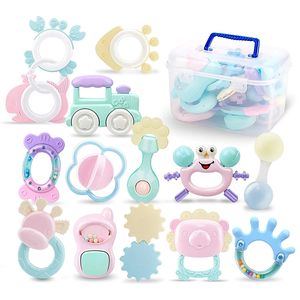 Weiche Silikon Baby Infant Beißring Kinderkrankheiten Spielzeug BPA frei rosa 