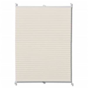 vidaXL Plissee Faltrollo Rollo Plisseerollo 70x125cm Creme