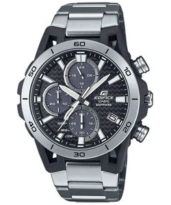 CASIO Uhr Edifice Schwarz Silber Carbon EFS-S640D-1AVUEF