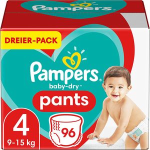 Pampers Größe 4 Baby Dry Windeln Pants 96 Stück (9-15kg)