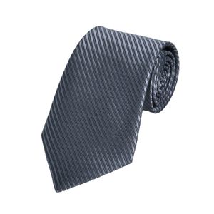 Herren Krawatte Jacquard Business Krawatte Einfarbig Twill Schlanke Krawatte Hochzeit Büro Arbeit Anzug Zubehör Dunkelgrau