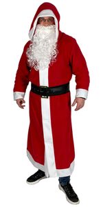 Weihnachtsmann Mantel mit Kapuze, Größe:XXXL/XXXXL