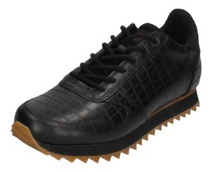 WODEN Damen Sneakers YDUN CROCO SHINY WL027-020 black, Größe:41 EU