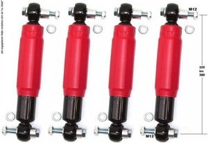 4 x Achsstoßdämpfer A27514 Anhängerstoßdämpfer 2000/4000kg QUADRA ROT Knott Alko