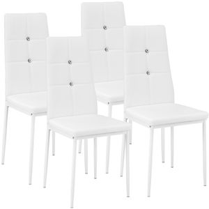 súprava 4 jedálenských stoličiek Julien čalúnených poťahom z imitácie kože 40 x 42 x 97 cm