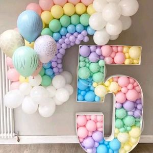 Party Deko Geburtstag Kindergeburtstag XXL Riesen Zahl 100cm 5. Geburtstag Babyparty Feier füllbar mit Ballons
