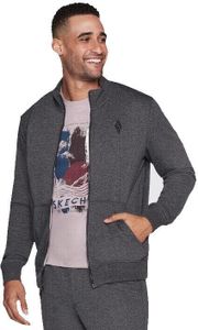 SKECHERS Skechers Hoodless Hoodie Gowalk Eve Jacke Herren grau L SKECHERS Skechers Hoodless Hoodie Gowalk Eve Jacke Herren grau L