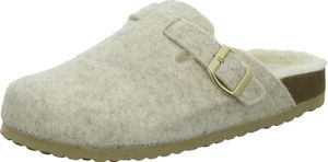 Home Comfort Damen-Pantoffel Grau-Weiß, Farbe:beige/schlamm, EU Größe:39