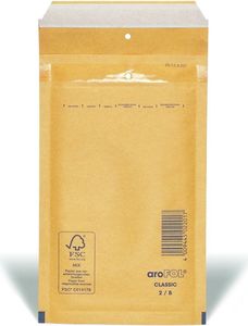 Arofol 2FVAF000062 Luftpolstertaschen Nummer 2, 10 Stück, 120x215 mm, braun