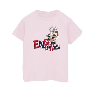 Looney Tunes - "Bugs & Taz England" T-Shirt für Herren BI36017 (S) (Babyrosa)