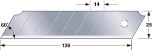 Tajima Ersatzklingen 25 mm, Box à 10 pieces für LC650, lose ohne Karte, 1 Stück, TAJ-18861