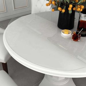 Tischfolie Transparent Ø 80 cm 2 mm PVC , Tischplatten Design 2024