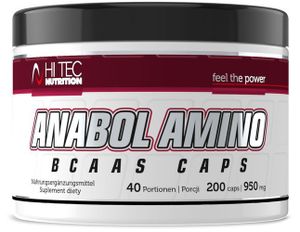 HI TEC Nutrition Anabol Amino - BCAA - 200 Kapseln