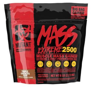 Mutant Mass XXXtreme 2500 2720 g Dreifach-Schokolade / Weight Gainer / Neuer, extrem effektiver Gainer, der speziell für Hardgainer entwickelt wurde