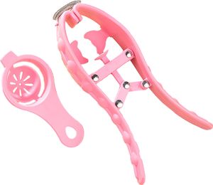 2 Teile/satz Frühling Design Manuelle Ei Öffner Ergonomische Griff Eigelb Ei Weiß Separator Werkzeug Küche Werkzeuge