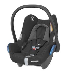 Maxi-Cosi CabrioFix Babyschale, Baby-Autositze, 0-13 kg, nutzbar bis ca. 12 Monate, passend für FamilyFix-Isofix Basisstation, Essential Black